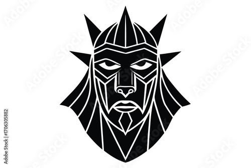 shaman mask vector art