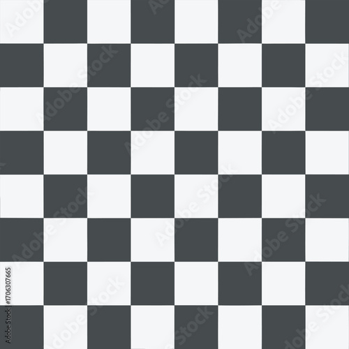 Checkered black and white pattern