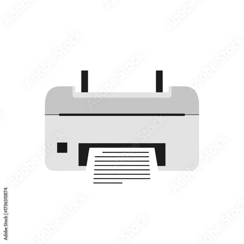 A printer icon with paper coming out.