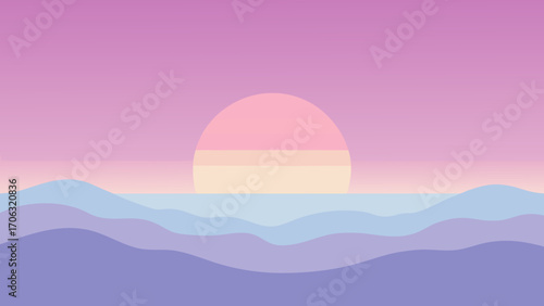 pink easter eggs on blue sky