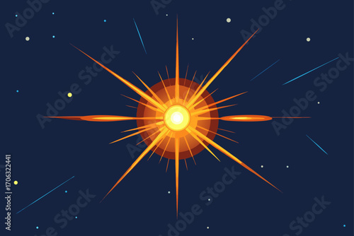 abstract background with stars