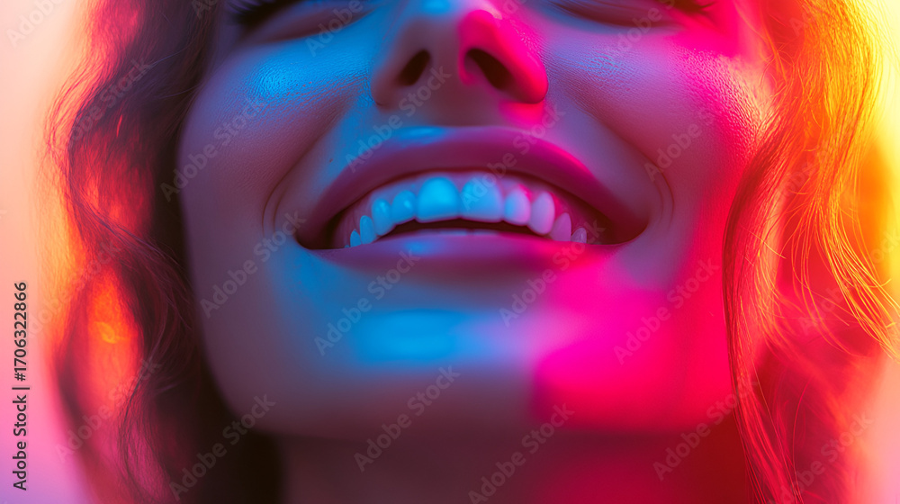 Fototapeta premium Beautiful smile, happiness