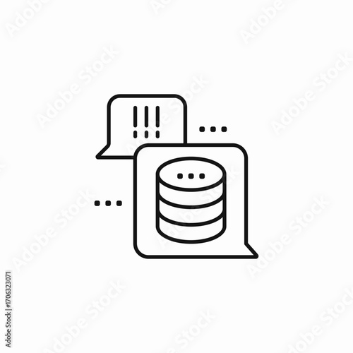data access request icon sign vector