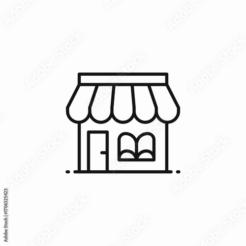 small shop store icon sign vector