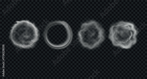 et of various, realistic round and flowing smoke and steam.