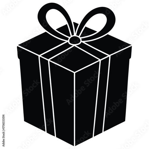 wrapped gift box vector icon