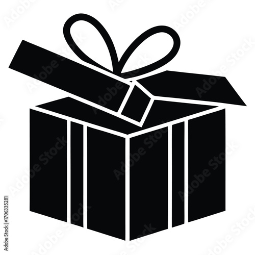 open gift box vector icon