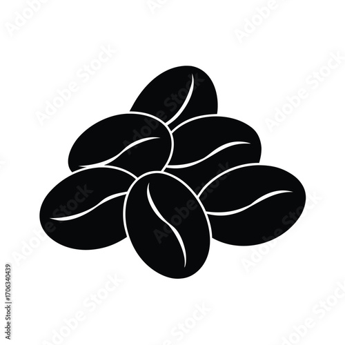 coffee beans  pile    three or more beans grouped