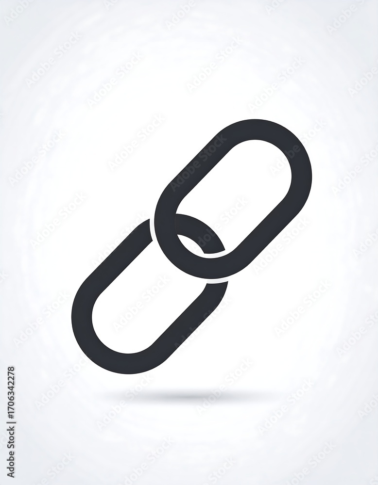 Obraz premium Two linked chains