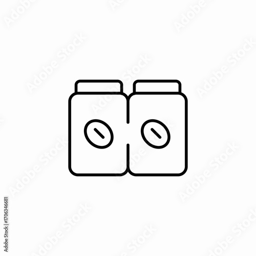 roasted coffee packaging icon sign vector