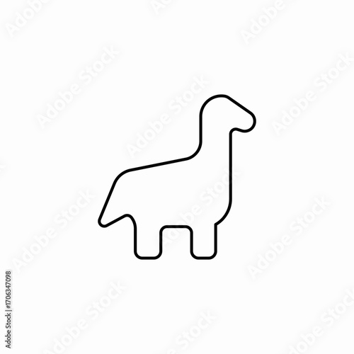 toy dinosaur icon sign vector
