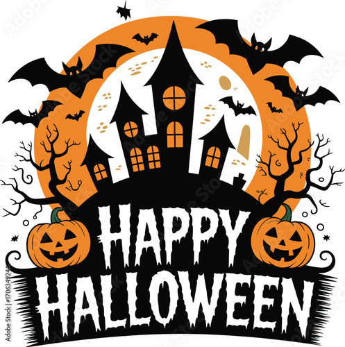 Happy Halloween Festive Illustration