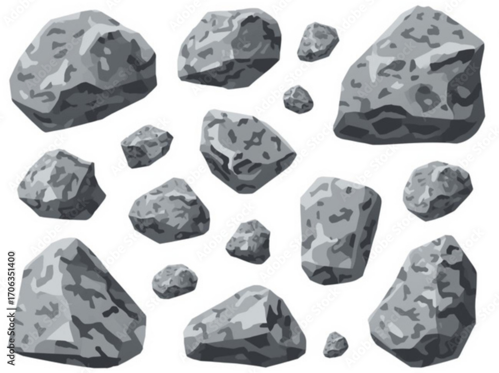 Naklejka premium set of stone