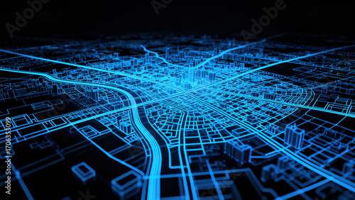 abstract background with blue lines