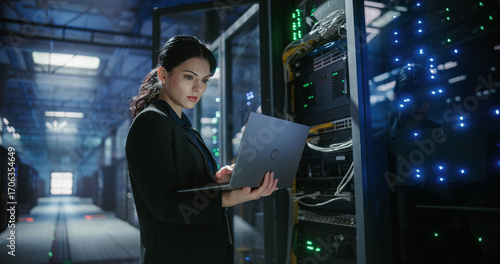 SYS Admin uses laptop in data center.