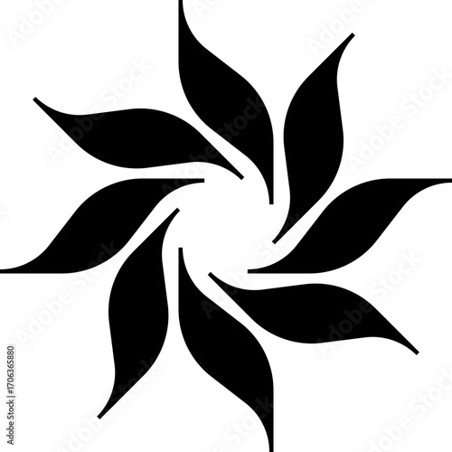 Graphic Flower and Leaves Icons
