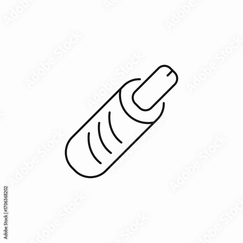 burrito or wrap icon sign vector