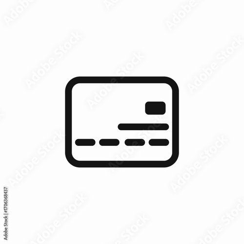 credit card symbol icon sign vector