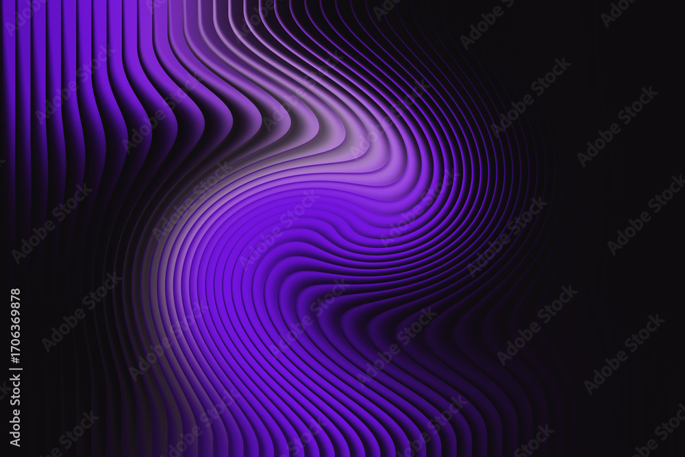 Obraz premium Abstract swirling purple and black background with light