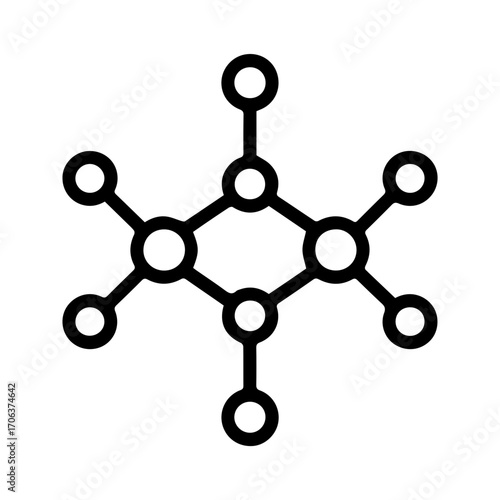 Stunning scientific molecule structure for chemistry research, pharmaceutical innovation and science education, a modern symbol of scientific discovery