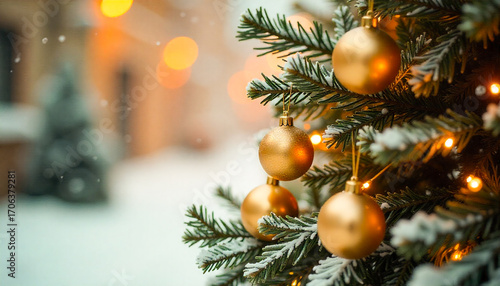 christmas tree decorations background image