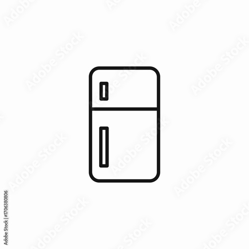 refrigerator appliance icon icon sign vector