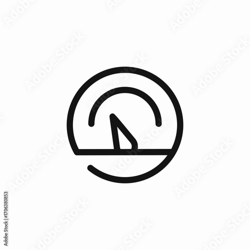 sad fuel gauge icon sign vector
