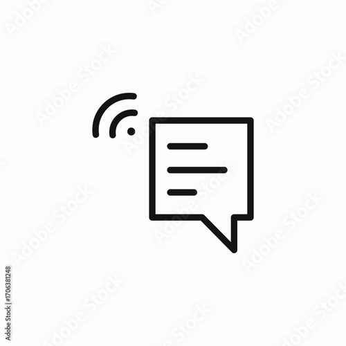 smart message bubble icon sign vector