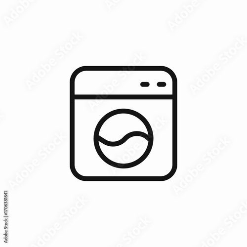 washing machine icon icon sign vector