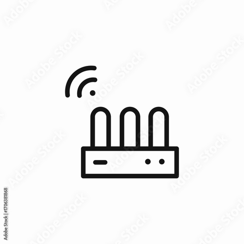 wireless wifi router icon sign vector