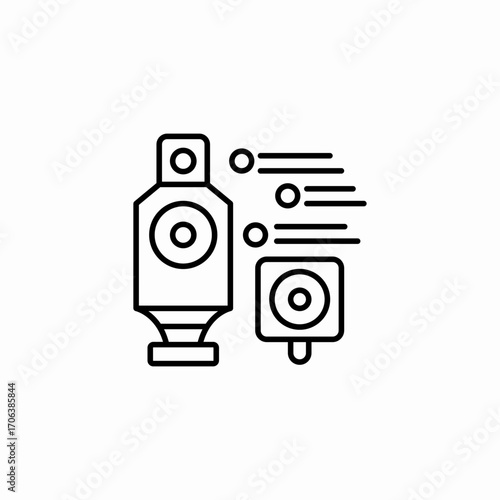 target practice range icon sign vector