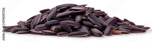 Wallpaper Mural A close-up view of a pile of black sunflower seeds showcasing their unique texture and shine, ideal for culinary, health, or agricultural projects, and perfect for recipes or nutrition content, Torontodigital.ca