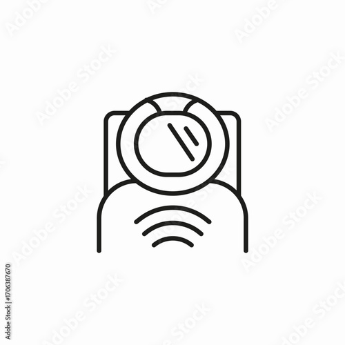 astronaut remote control icon sign vector