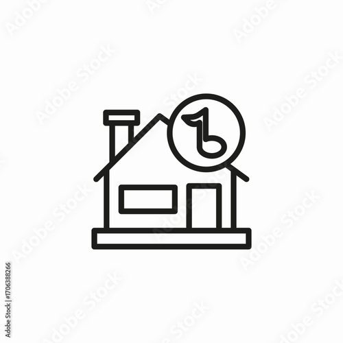 house music note icon sign vector