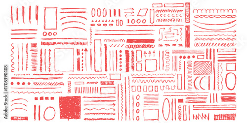 Detailed blueprint of architectural elements and building components for construction isolated on white background
