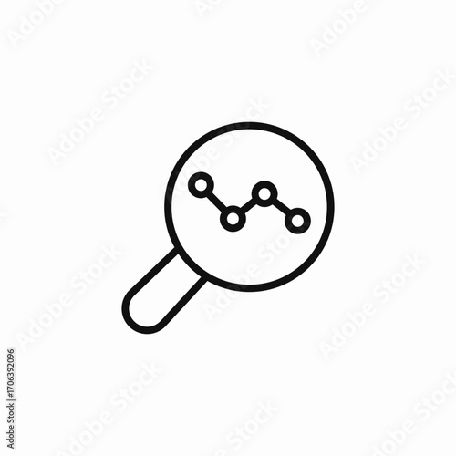 data analysis graph icon sign vector