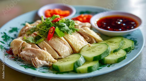  Steamed Hainan Chicken from a local hawker center during the journey (3)