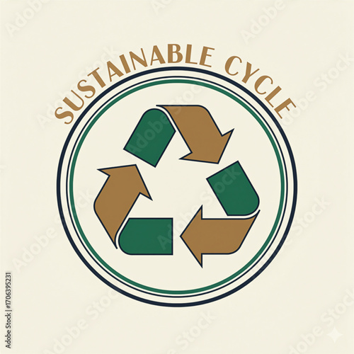 Recycling Arrows - Sustainable Cycle Eco Icon