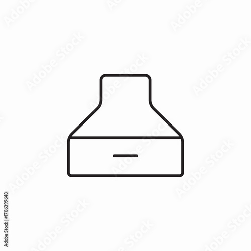 kitchen range hood icon sign vector