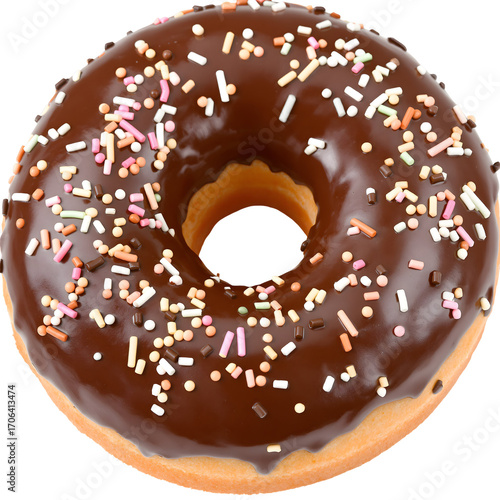 Wallpaper Mural A savory bowl of crispy fried chicken on a bed of noodles, garnished with nori seaweed, peppers, and sesame seeds isolated on white Torontodigital.ca