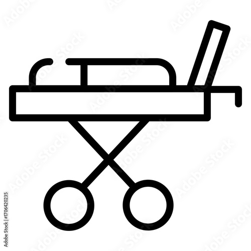 StretcherVector Line Icon Design