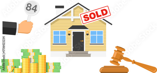 Sale real estate at auction