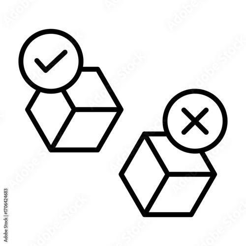 Product AvailabilityVector Line Icon Design