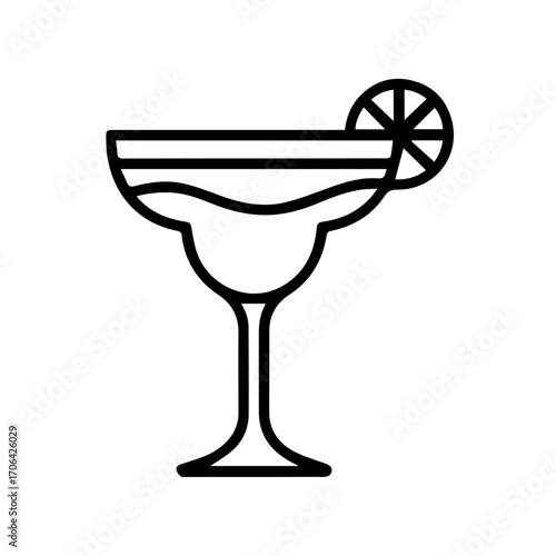 Refreshing margarita cocktail with lime for summer enjoyment, perfect for bar menus, restaurant promotions, and vibrant party invitations. Cheers to good times