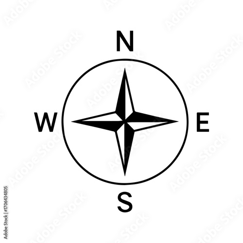 compass icon vector illustration