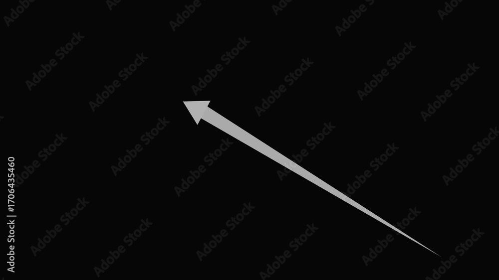 Business Growth Arrow Rising with Graph Chart Animation on Black Background. Business Growth Arrow Rising with Graph Chart Animation on Black Background.