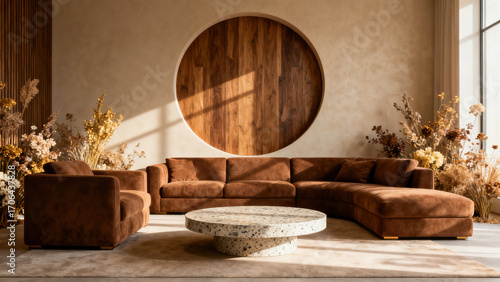 Zen-style indoor sofa