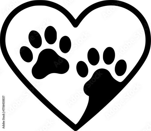 Different animal paw print vector illustrations
