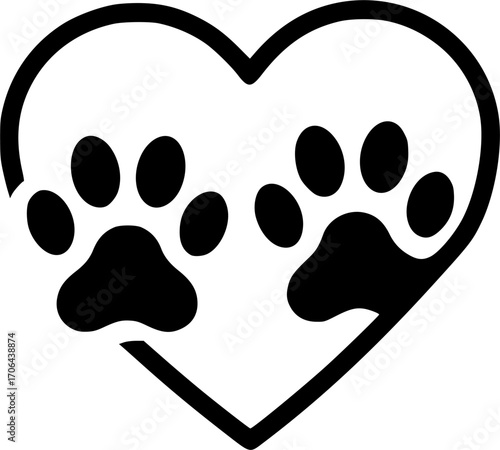 Different animal paw print vector illustrations
