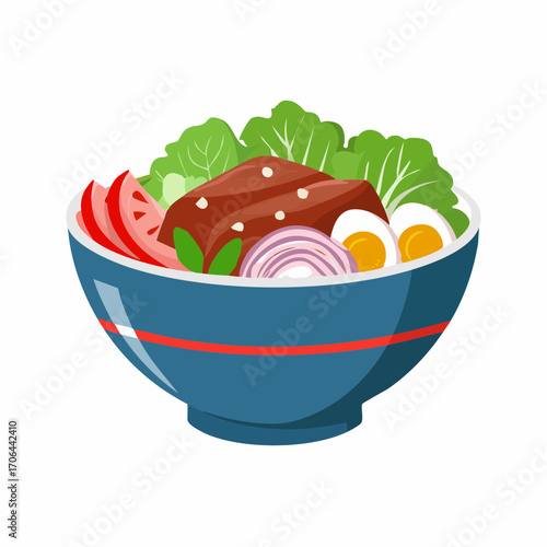 Bowl mit Rindfleisch